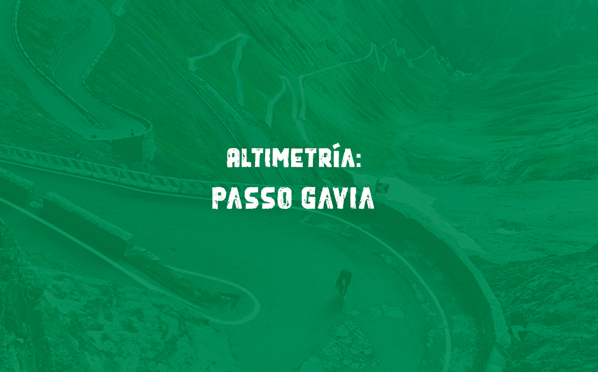 Altimetría del passo Gavia